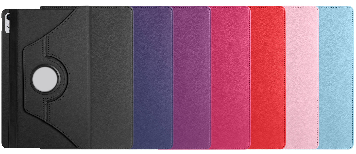 Lenovo Tab P11 11.5 (2.Nesil) TB350UF Zore Dönebilen Standlı Kılıf Pembe Koyu