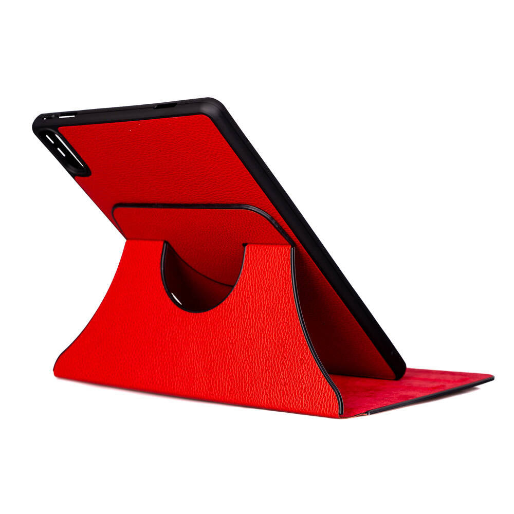 Lenovo Tab P11 11.5" (2.Nesil) Zore Fest Dönebilen Standlı Kılıf Kırmızı