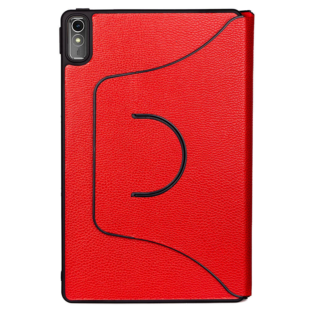 Lenovo Tab P11 11.5" (2.Nesil) Zore Fest Dönebilen Standlı Kılıf Pudra