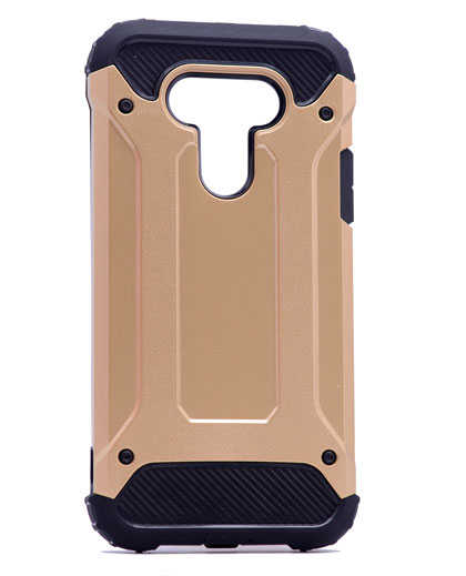 LG G5 Kılıf Zore Crash Silikon Kapak Gold