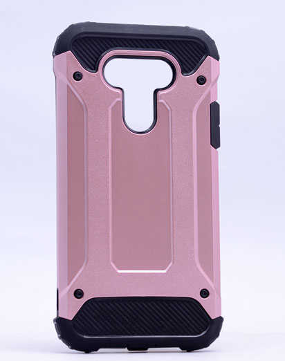 LG G5 Kılıf Zore Crash Silikon Kapak Rose Gold