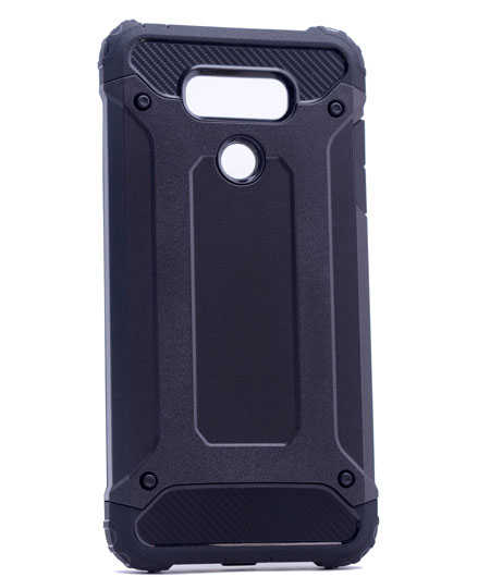 LG G6 Kılıf Zore Crash Silikon Kapak Siyah