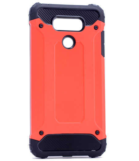 LG G6 Kılıf Zore Crash Silikon Kapak Kırmızı