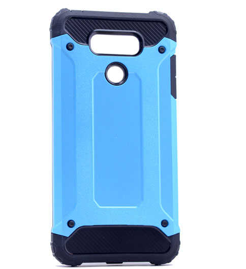 LG G6 Kılıf Zore Crash Silikon Kapak Mavi
