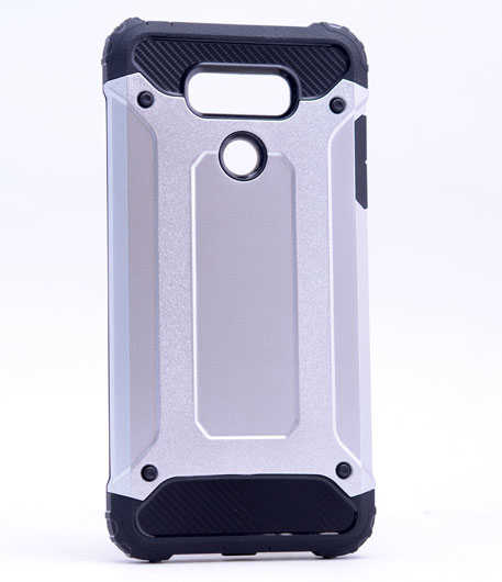 LG G6 Kılıf Zore Crash Silikon Kapak Gri