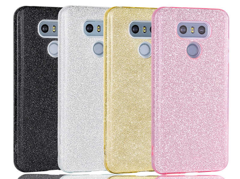 LG G6 Kılıf Zore Shining Silikon Siyah