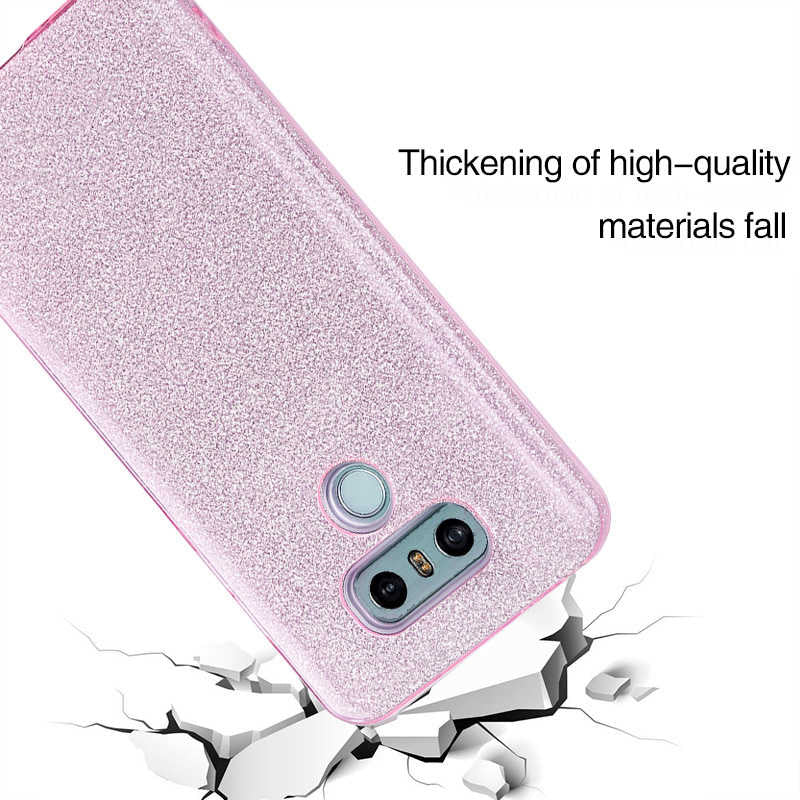 LG G6 Kılıf Zore Shining Silikon Gümüş