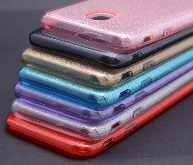 Nokia 3 Kılıf Zore Shining Silikon Mavi