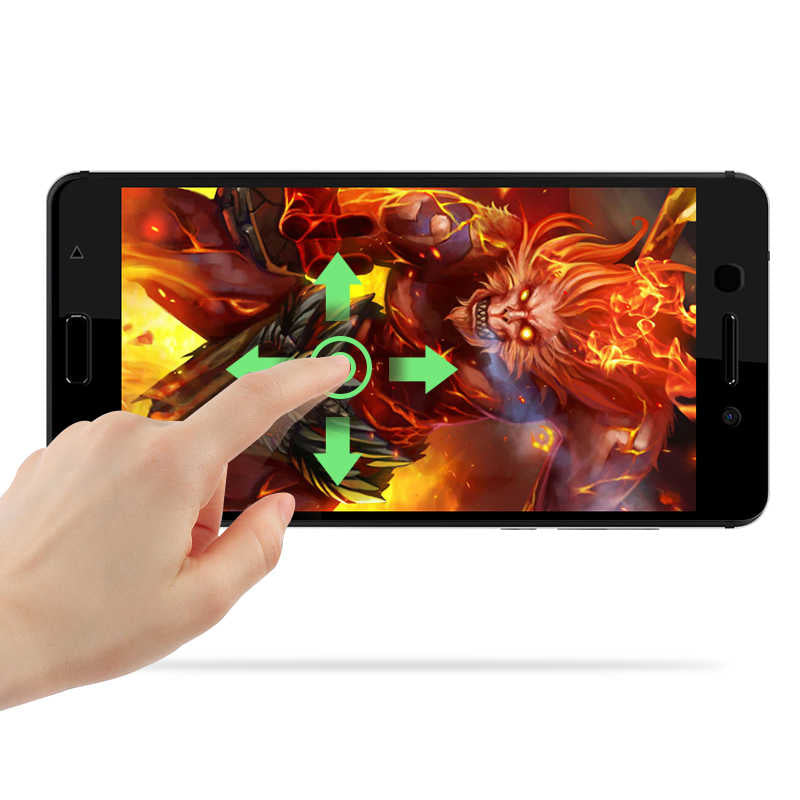 Nokia 6 Zore Ekranı Tam Kaplayan Düz Cam Koruyucu Beyaz