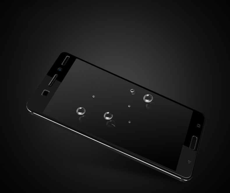 Nokia 6 Zore Ekranı Tam Kaplayan Düz Cam Koruyucu Beyaz