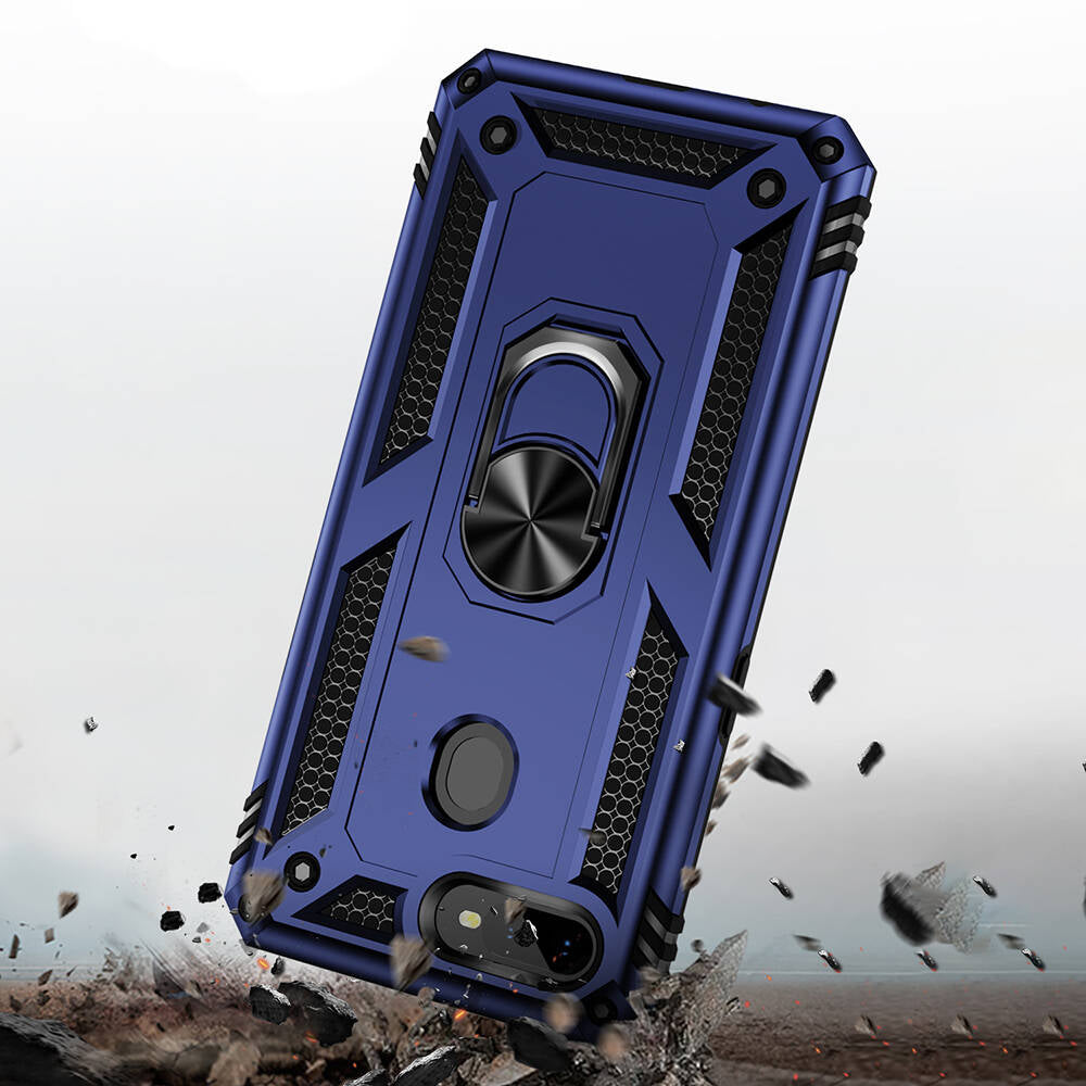 Oppo AX7 Kılıf Zore Vega Kapak Siyah