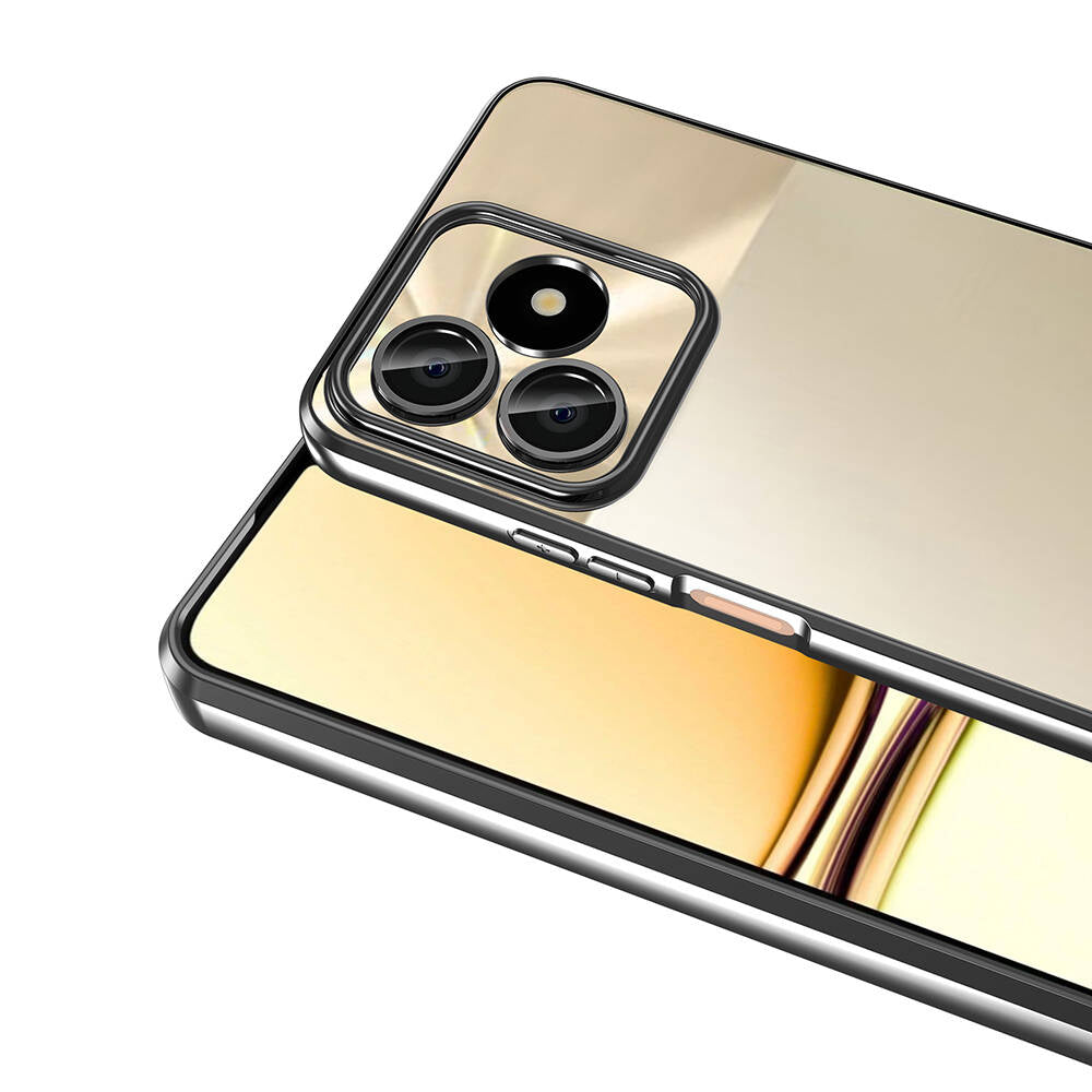 Realme Note 50 Kılıf Kamera Korumalı Logo Gösteren Zore Omega Kapak Lila