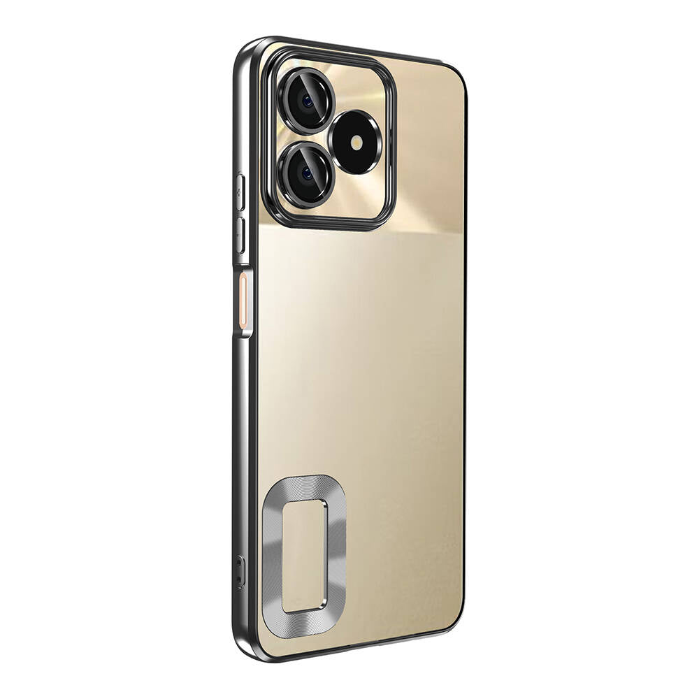 Realme Note 50 Kılıf Kamera Korumalı Logo Gösteren Zore Omega Kapak Rose Gold