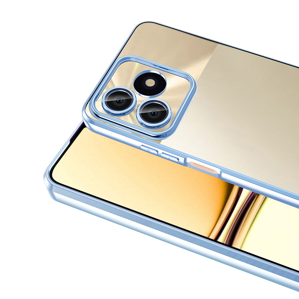Realme Note 50 Kılıf Kamera Korumalı Logo Gösteren Zore Omega Kapak Siyah