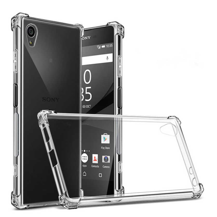 Sony Xperia XA1 Plus Kılıf Zore Nitro Anti Shock Silikon Renksiz
