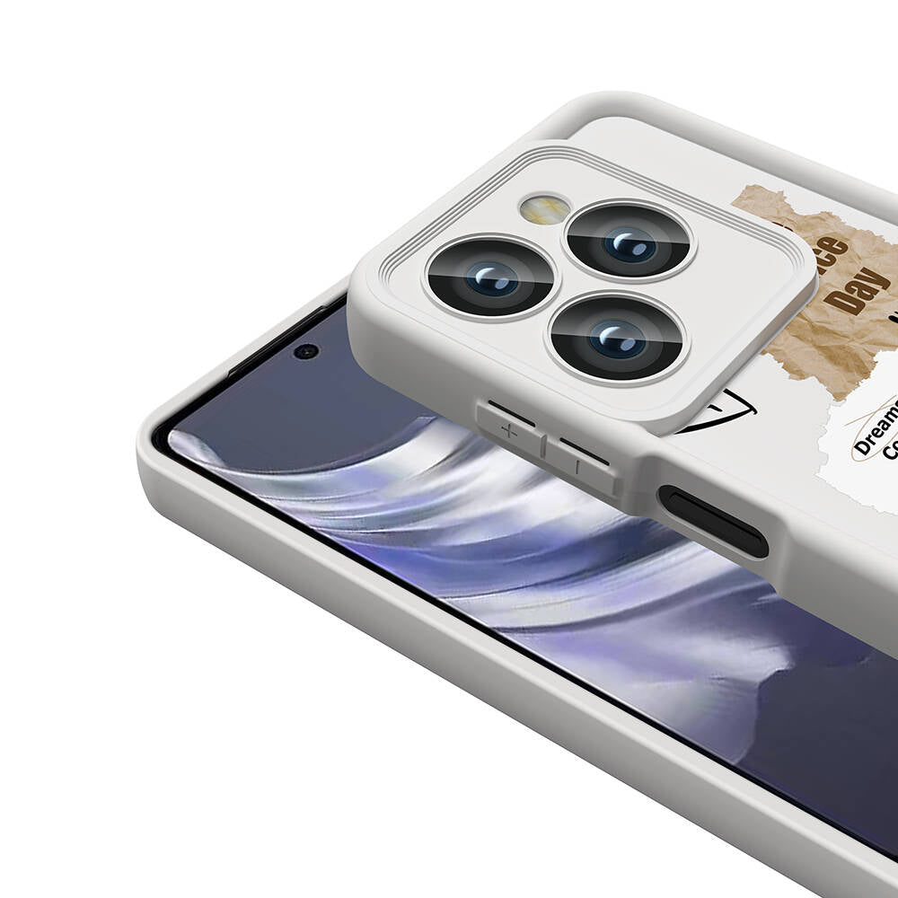 Tecno Spark 20 Kılıf Kamera Korumalı Baskılı Arka Yüzey Zore Klas Kapak Koyu Kahve