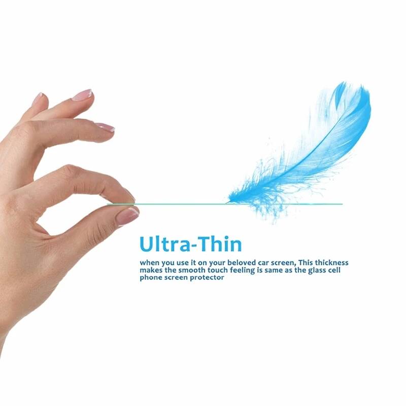 Tesla Model Y Zore Araç Multimedya Temperli Cam Ekran Koruyucu Renksiz