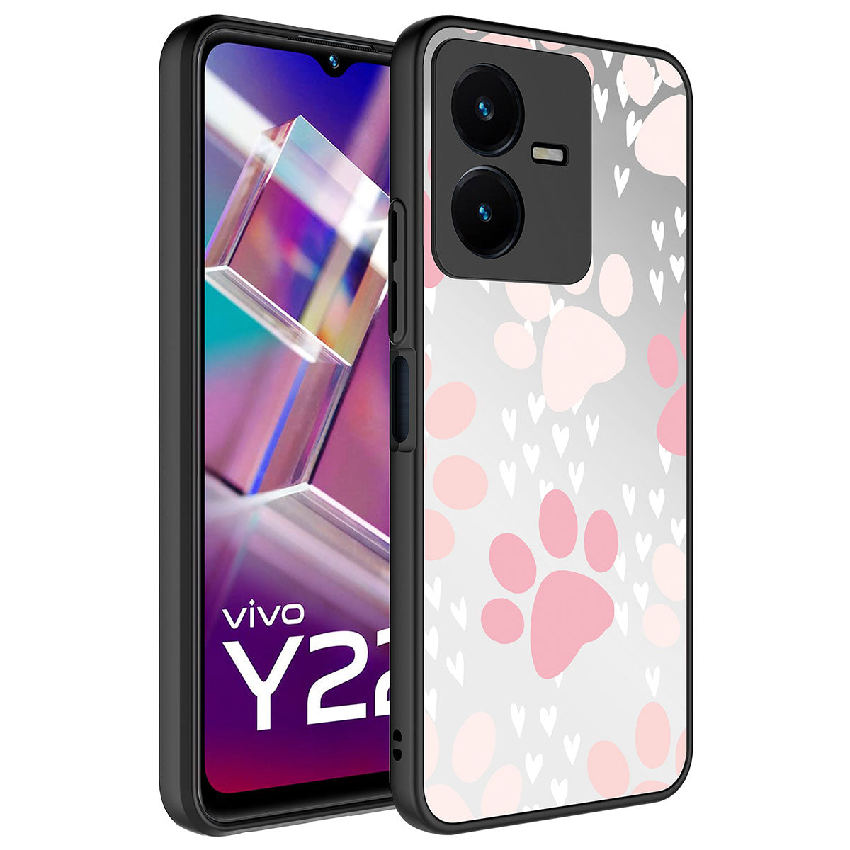 Vivo Y35 Kılıf Aynalı Desenli Kamera Korumalı Parlak Zore Mirror Kapak Pati
