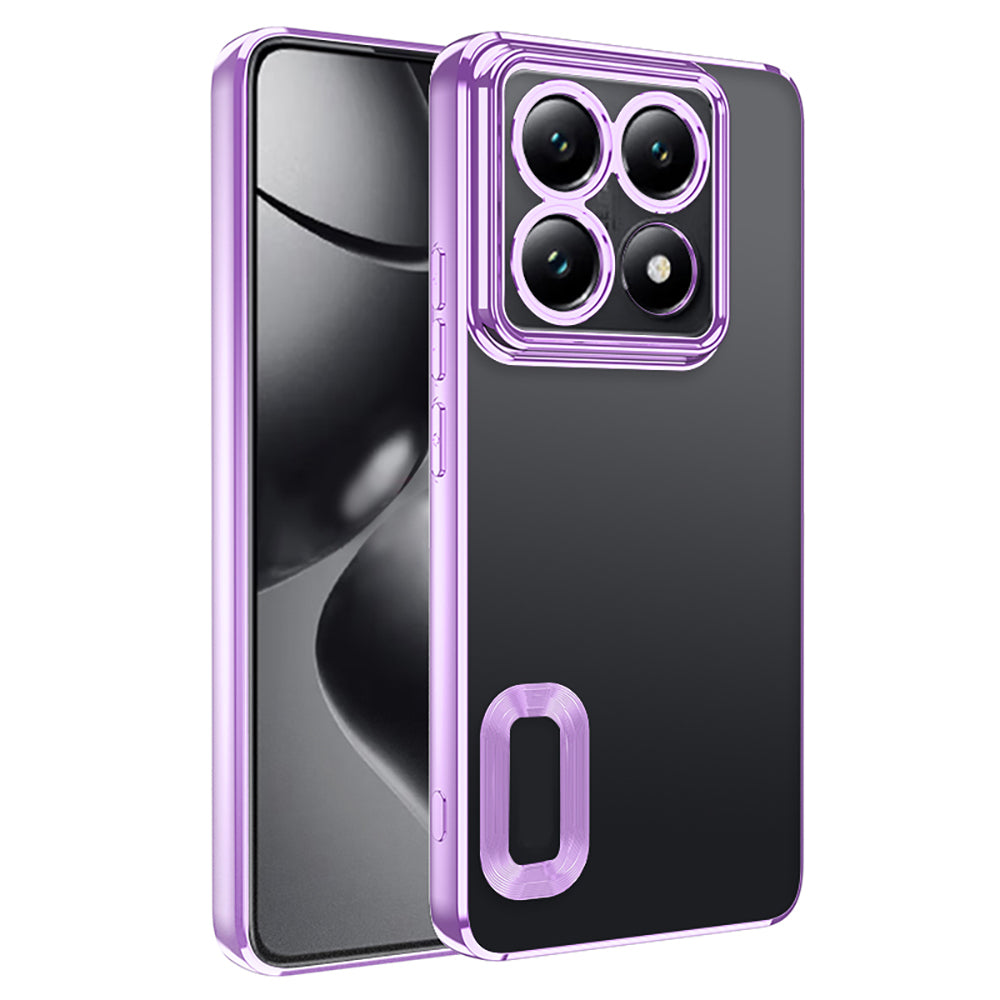 Xiaomi 14T Pro Kılıf Kamera Korumalı Logo Gösteren Zore Omega Kapak Mavi