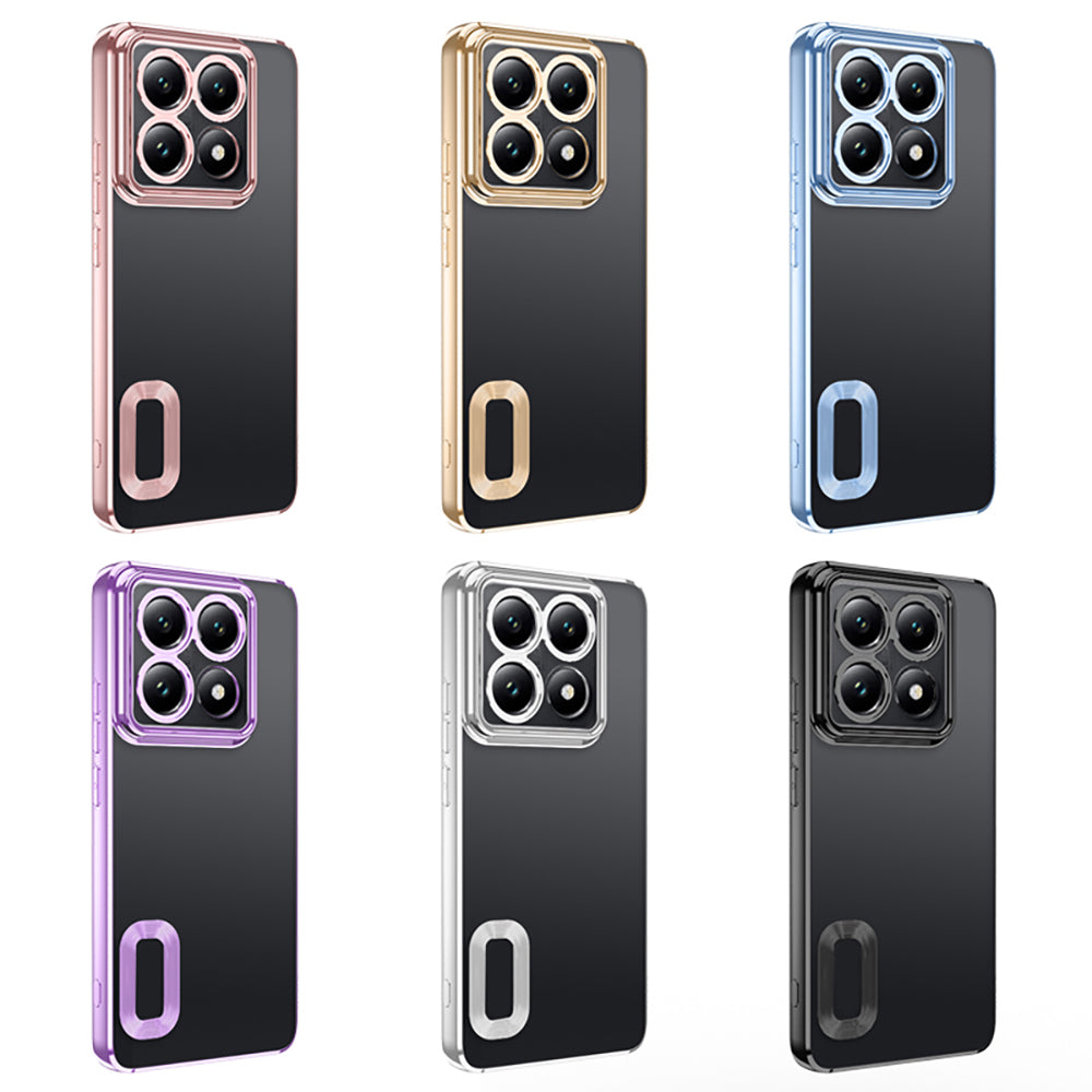 Xiaomi 14T Pro Kılıf Kamera Korumalı Logo Gösteren Zore Omega Kapak Sierra Mavi