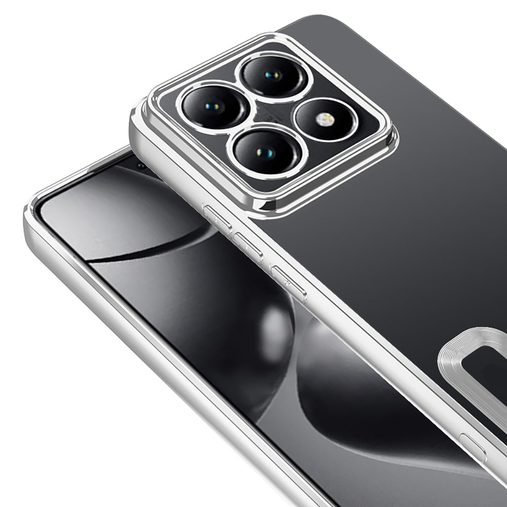 Xiaomi 14T Pro Kılıf Kamera Korumalı Logo Gösteren Zore Omega Kapak Sierra Mavi