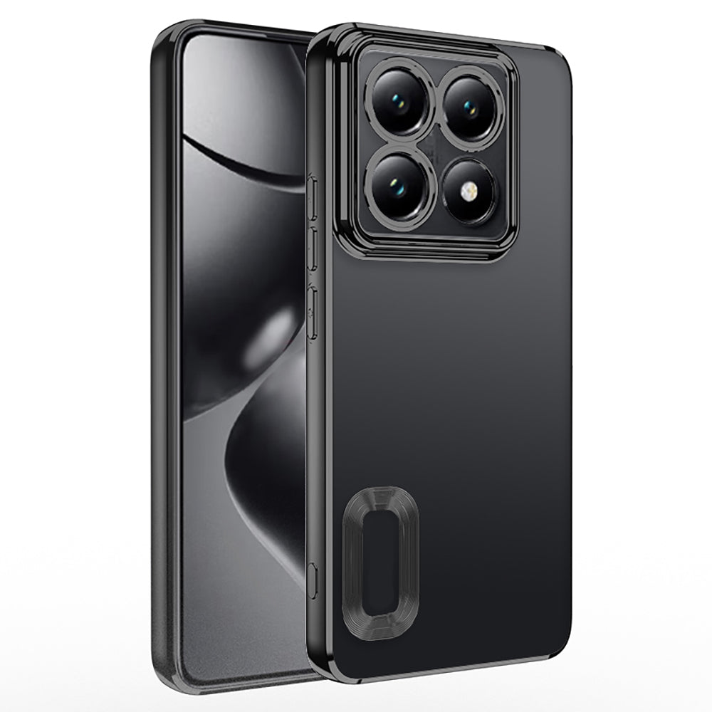 Xiaomi 14T Pro Kılıf Kamera Korumalı Logo Gösteren Zore Omega Kapak Sierra Mavi