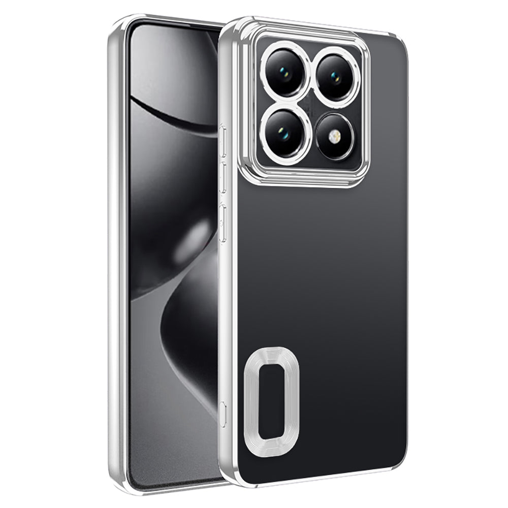 Xiaomi 14T Pro Kılıf Kamera Korumalı Logo Gösteren Zore Omega Kapak Sierra Mavi