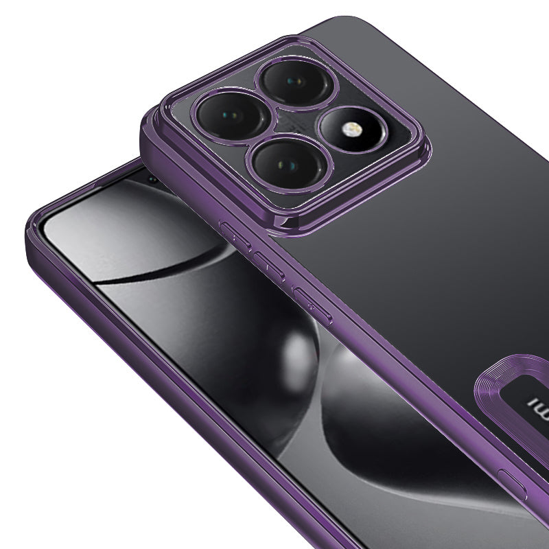 Xiaomi 14T Pro Kılıf Kamera Korumalı Logo Gösteren Zore Omega Kapak Sierra Mavi