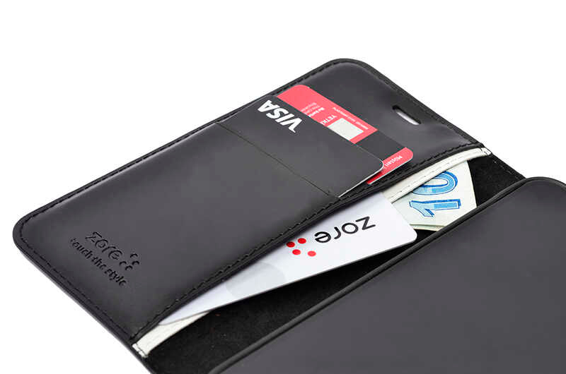 Xiaomi 15 Kılıf Zore Kar Deluxe Kapaklı Kılıf Siyah