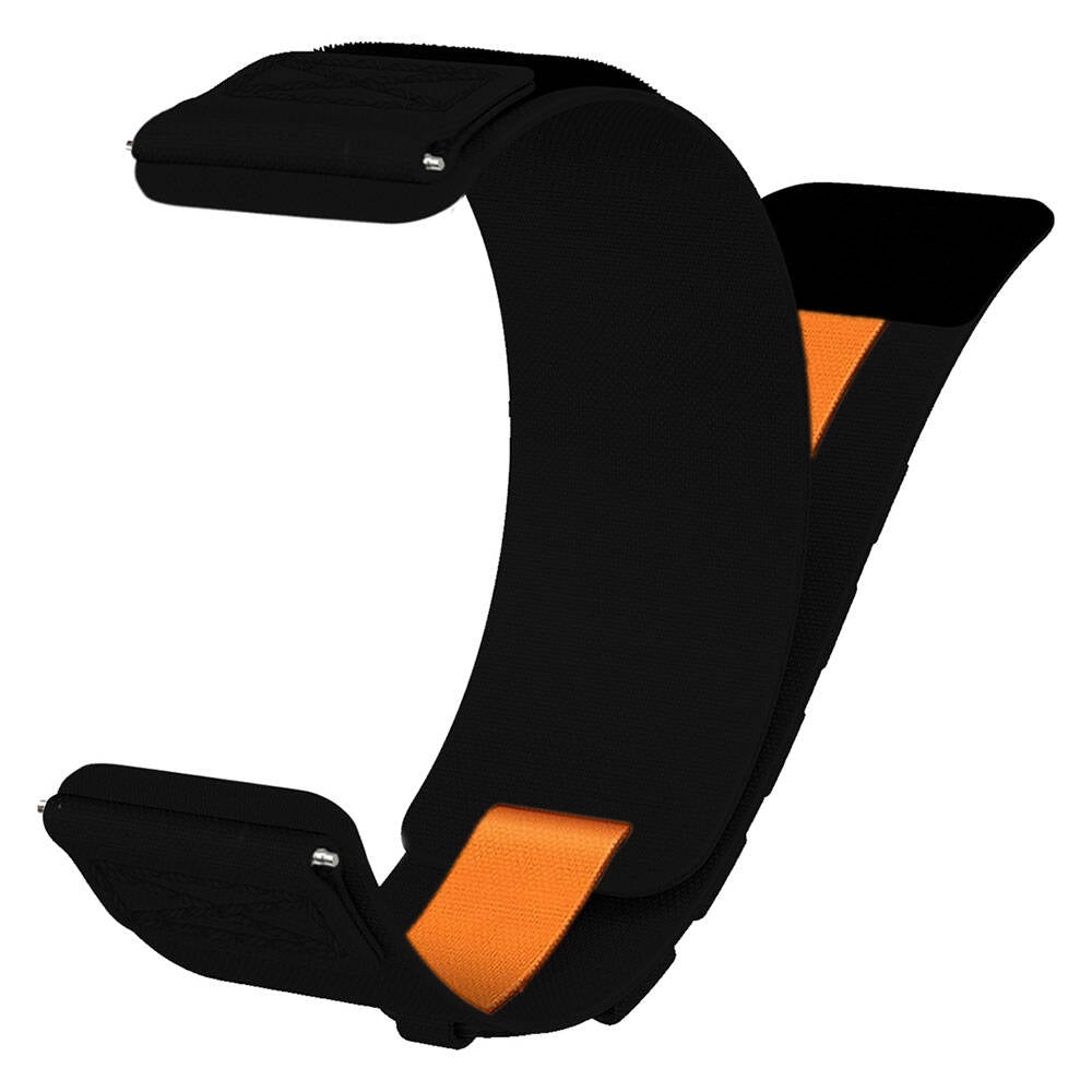 Xiaomi Amazfit Pace Zore KRD-112 22mm Orbital Örgülü Halat Tasarımlı Naylon Kumaş Hasır Kordon Mavi