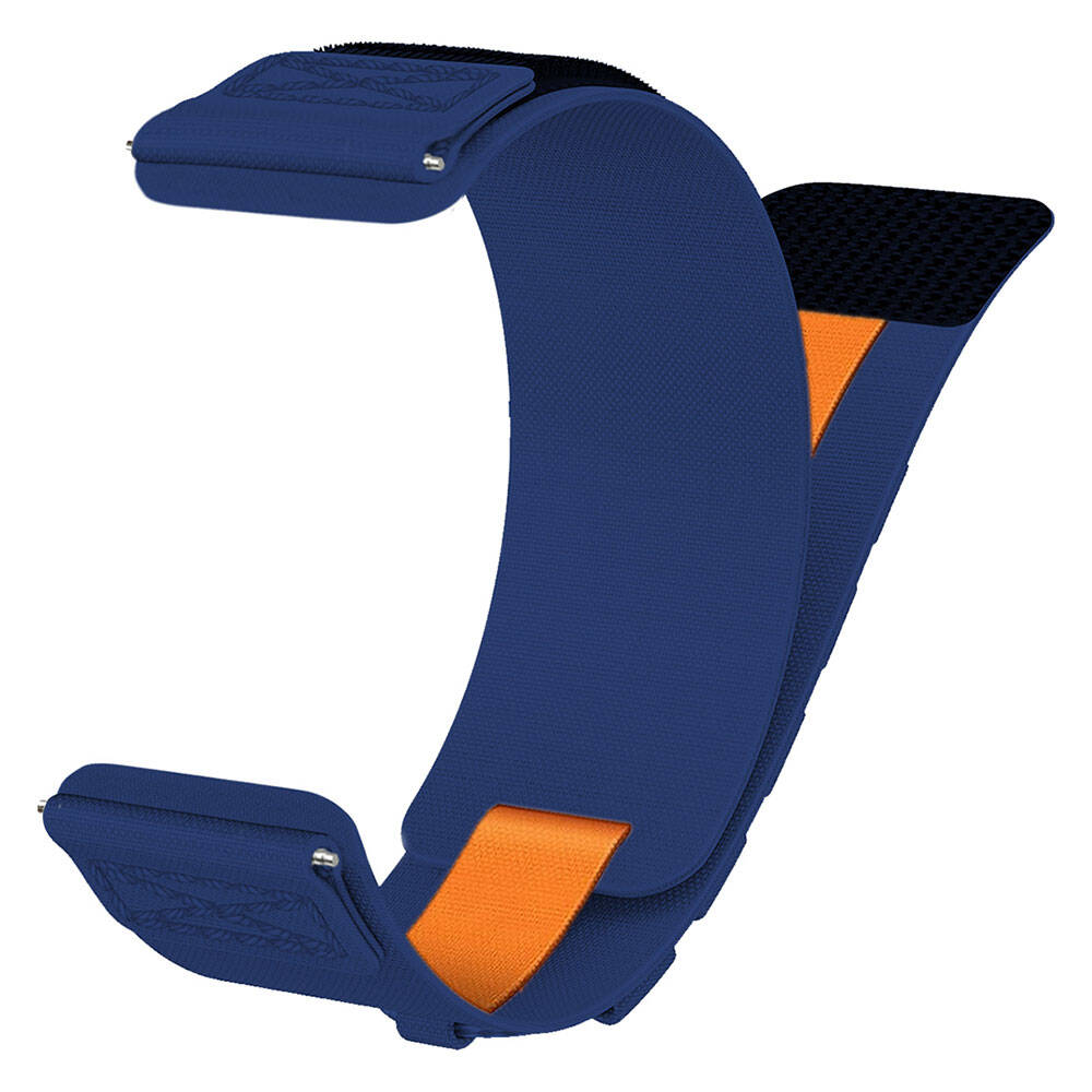 Xiaomi Amazfit Pace Zore KRD-112 22mm Orbital Örgülü Halat Tasarımlı Naylon Kumaş Hasır Kordon Yeşil
