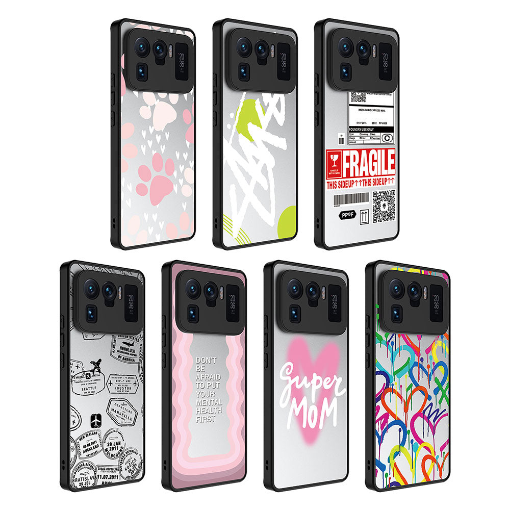 Xiaomi Mi 11 Ultra Kılıf Aynalı Desenli Kamera Korumalı Parlak Zore Mirror Kapak Süper Anne