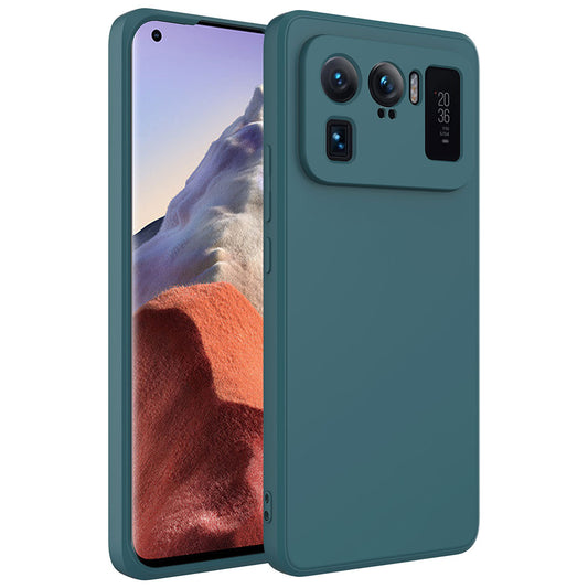 Xiaomi Mi 11 Ultra Kılıf Zore Mara Lansman Kapak Koyu Yeşil