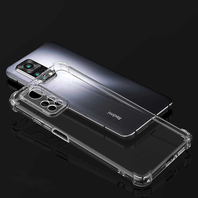 Xiaomi Mi 12T Kılıf Zore Kamera Korumalı Nitro Anti Shock Silikon Renksiz