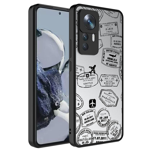 Xiaomi Mi 12T Pro Kılıf Aynalı Desenli Kamera Korumalı Parlak Zore Mirror Kapak Seyahat