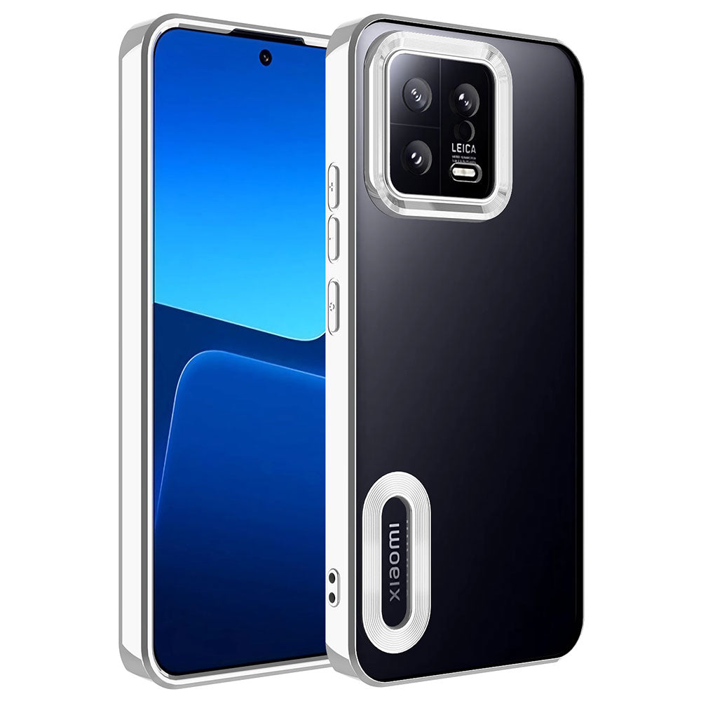 Xiaomi Mi 13 Kılıf Kamera Korumalı Logo Gösteren Zore Omega Kapak
