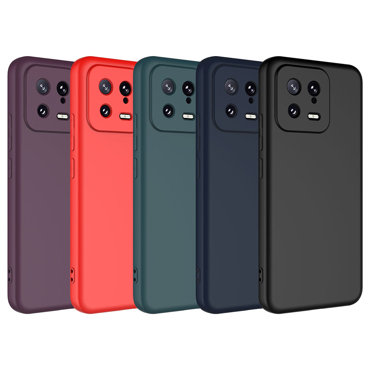 Xiaomi Mi 13 Kılıf Zore Mara Lansman Kapak Kırmızı