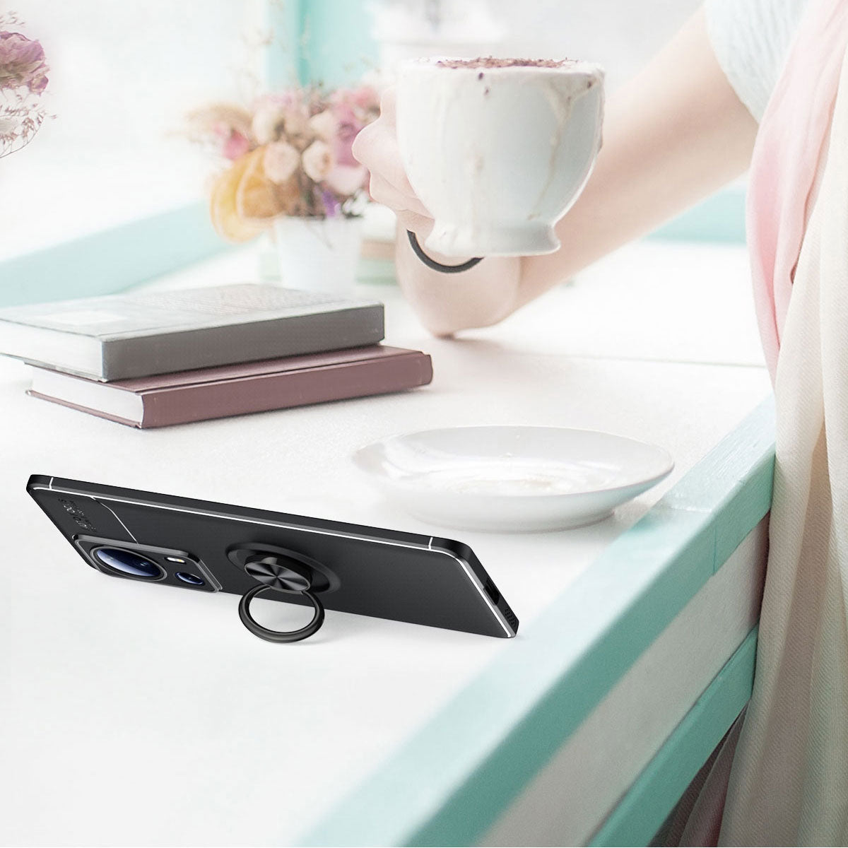 Xiaomi Mi 13 Lite Kılıf Zore Ravel Silikon Kapak Mavi