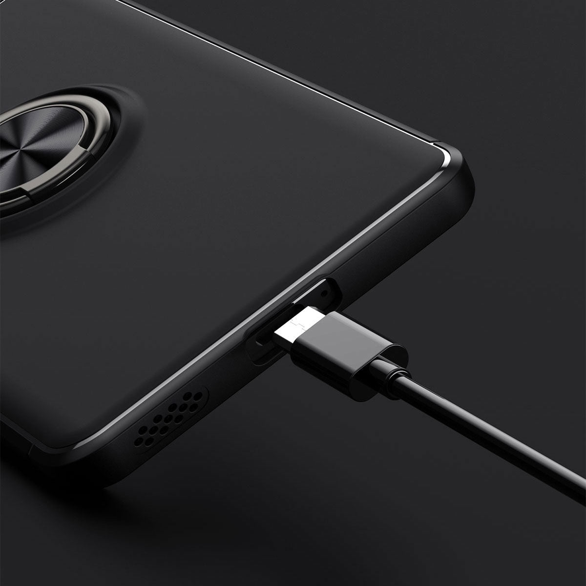 Xiaomi Mi 13 Lite Kılıf Zore Ravel Silikon Kapak Siyah