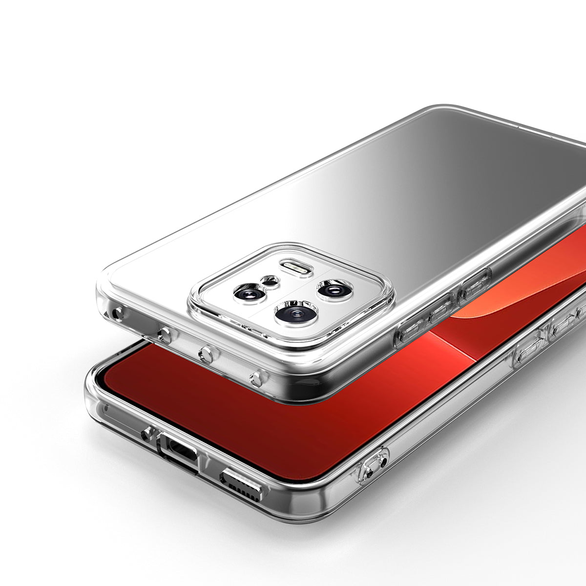 Xiaomi Mi 13 Pro Kılıf Zore Kamera Korumalı Süper Silikon Kapak Renksiz