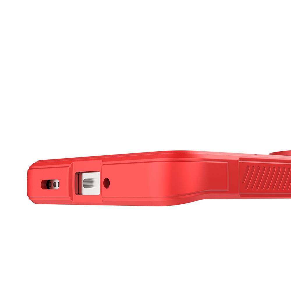 Xiaomi Mi 13 Ultra Kılıf Esnek TPU Oyuklu Arka Yüzey Tasarımlı Zore Etnik Silikon Kapak Kırmızı