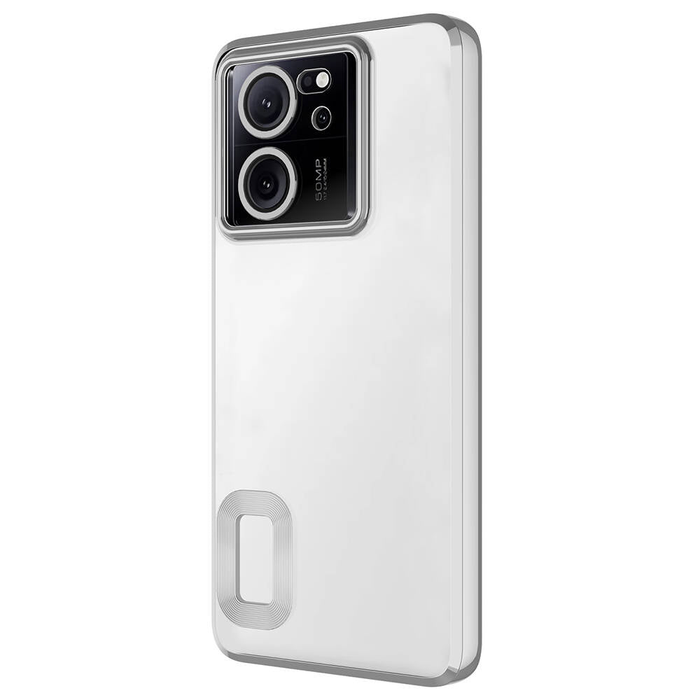 Xiaomi Mi 13T Kılıf Kamera Korumalı Logo Gösteren Zore Omega Kapak Derin Mor
