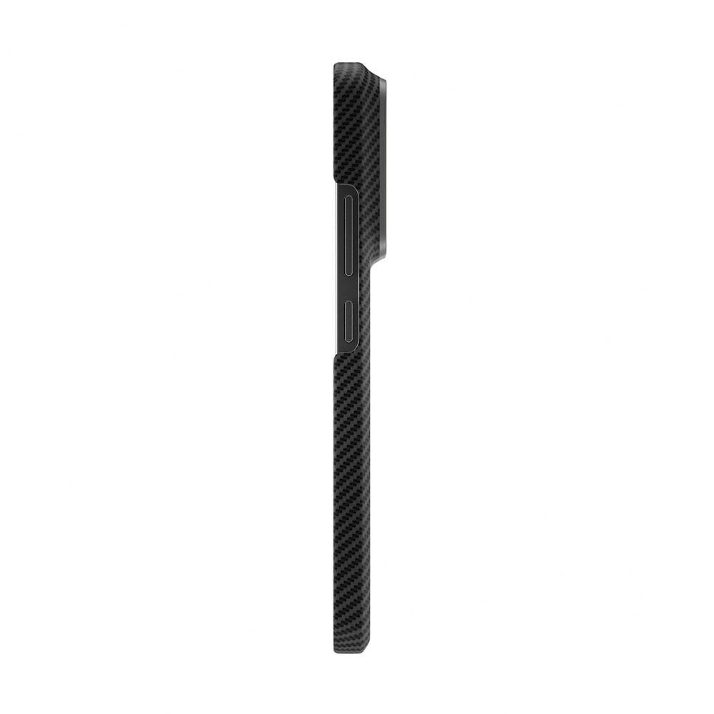 Xiaomi Mi 14 Kılıf Magsafe Şarj Özellikli 600D Kevlar Zore Krek Karbon Kapak Siyah