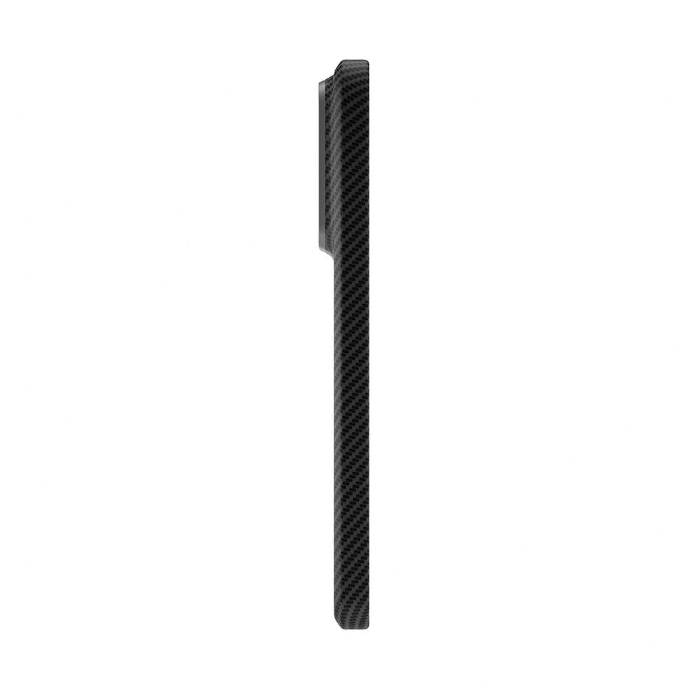 Xiaomi Mi 14 Kılıf Magsafe Şarj Özellikli 600D Kevlar Zore Krek Karbon Kapak Siyah