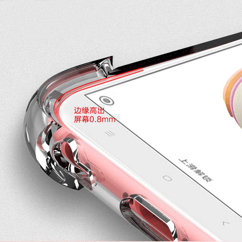 Xiaomi Mi 5X Kılıf Zore Nitro Anti Shock Silikon Renksiz
