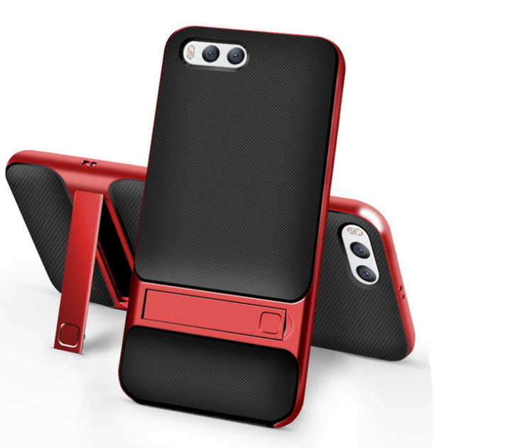 Xiaomi Mi 6 Kılıf Zore Standlı Verus Kapak Gri