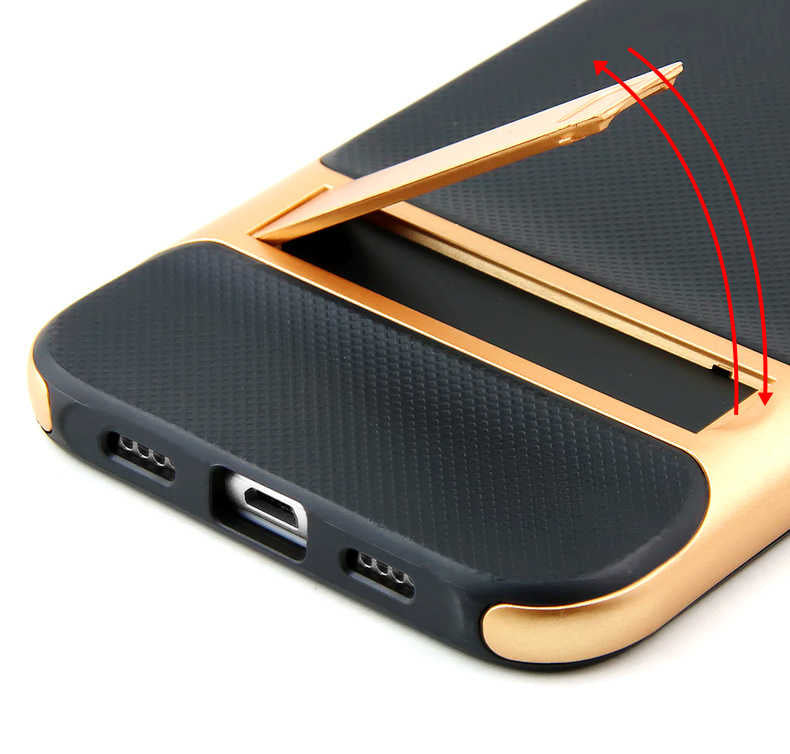 Xiaomi Mi 6 Kılıf Zore Standlı Verus Kapak Gri