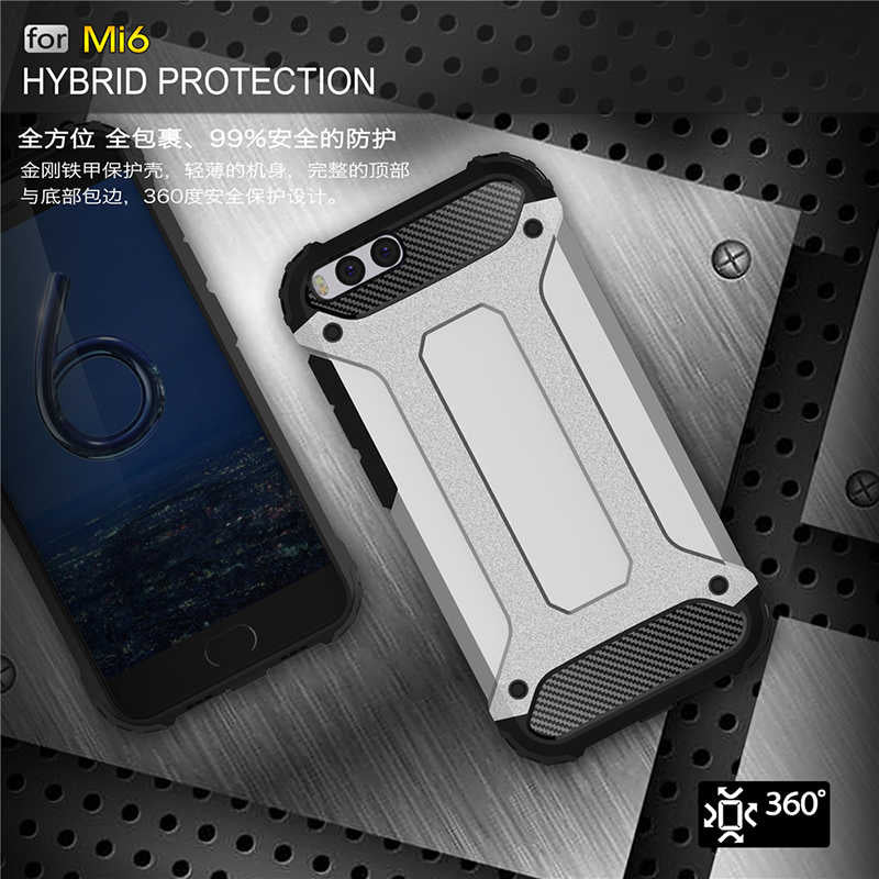 Xiaomi Mi 6 Kılıf Zore Crash Silikon Kapak Rose Gold