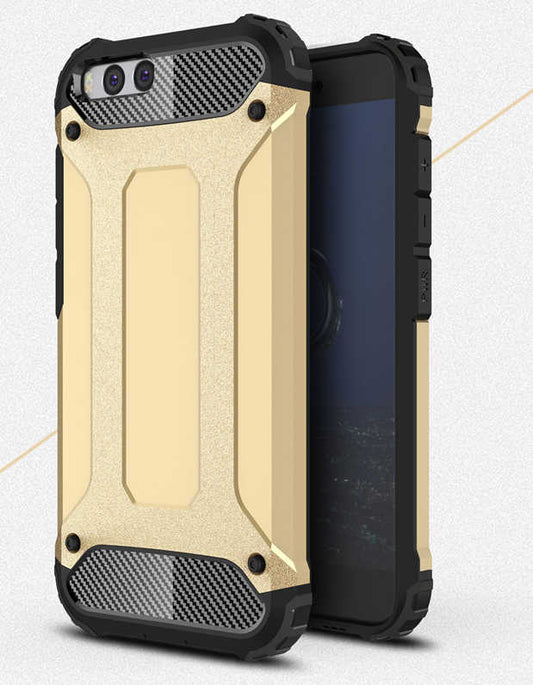 Xiaomi Mi 6 Kılıf Zore Crash Silikon Kapak Gold