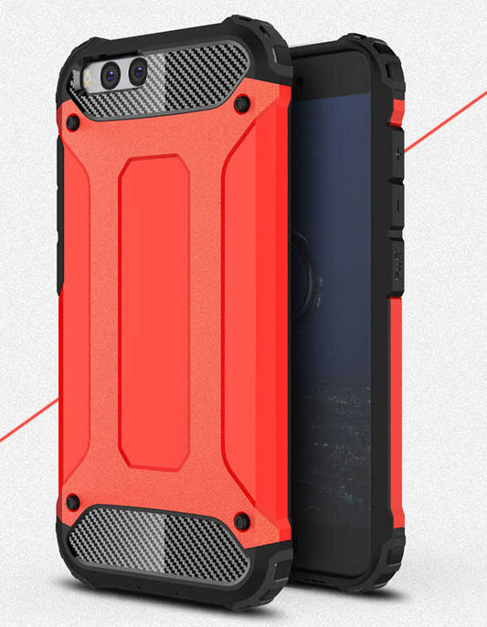 Xiaomi Mi 6 Kılıf Zore Crash Silikon Kapak Kırmızı